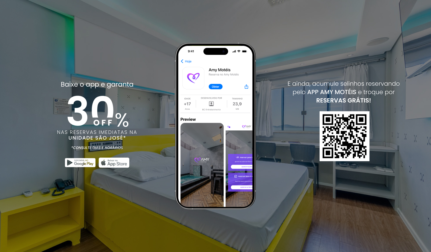Baixe o app e garanta 40% off nas reservas imediatas na unidade embu das artes* *consulte dias e horários